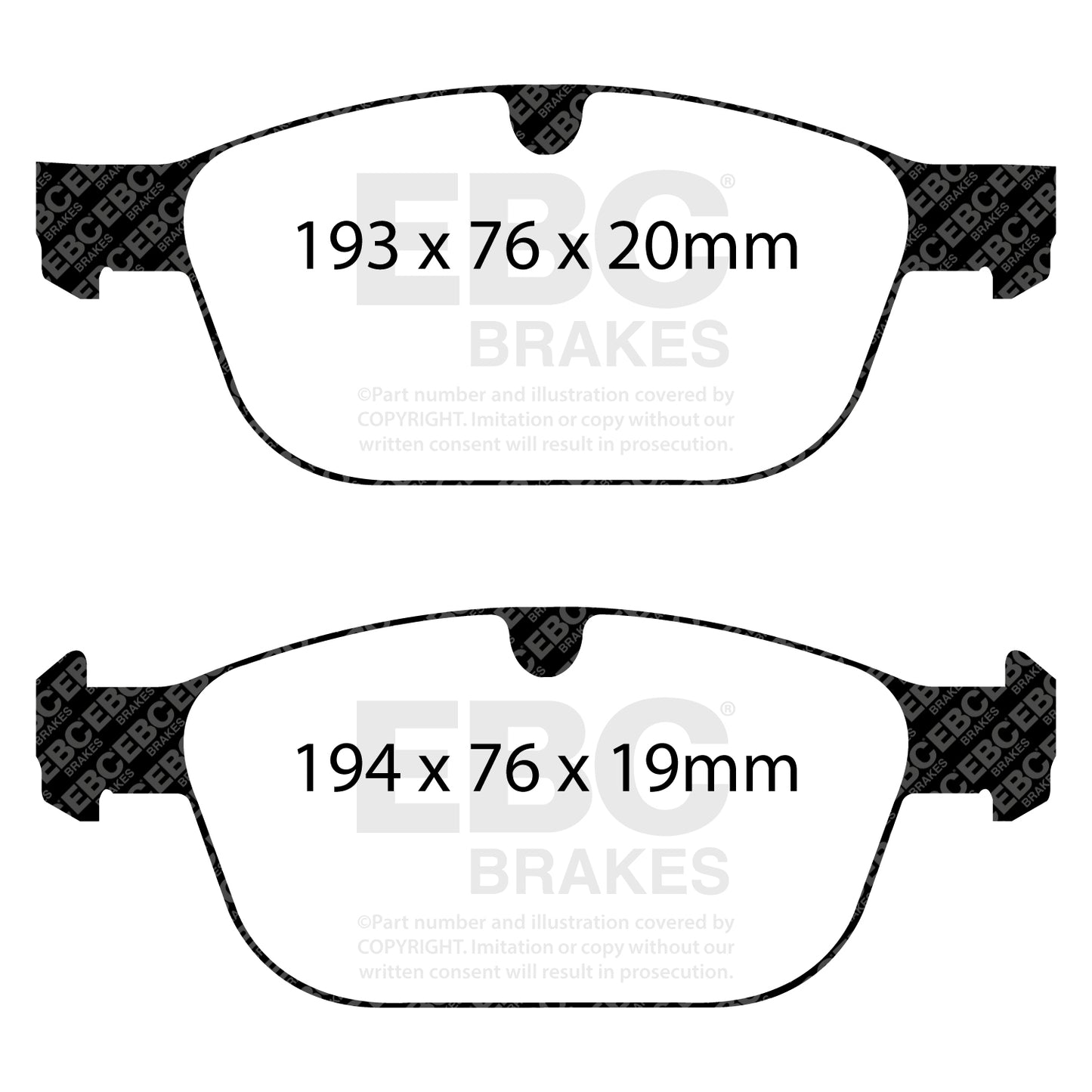 EBC Brakes Greenstuff 6000 Series Truck and SUV Brake Pad Set (DP6992)