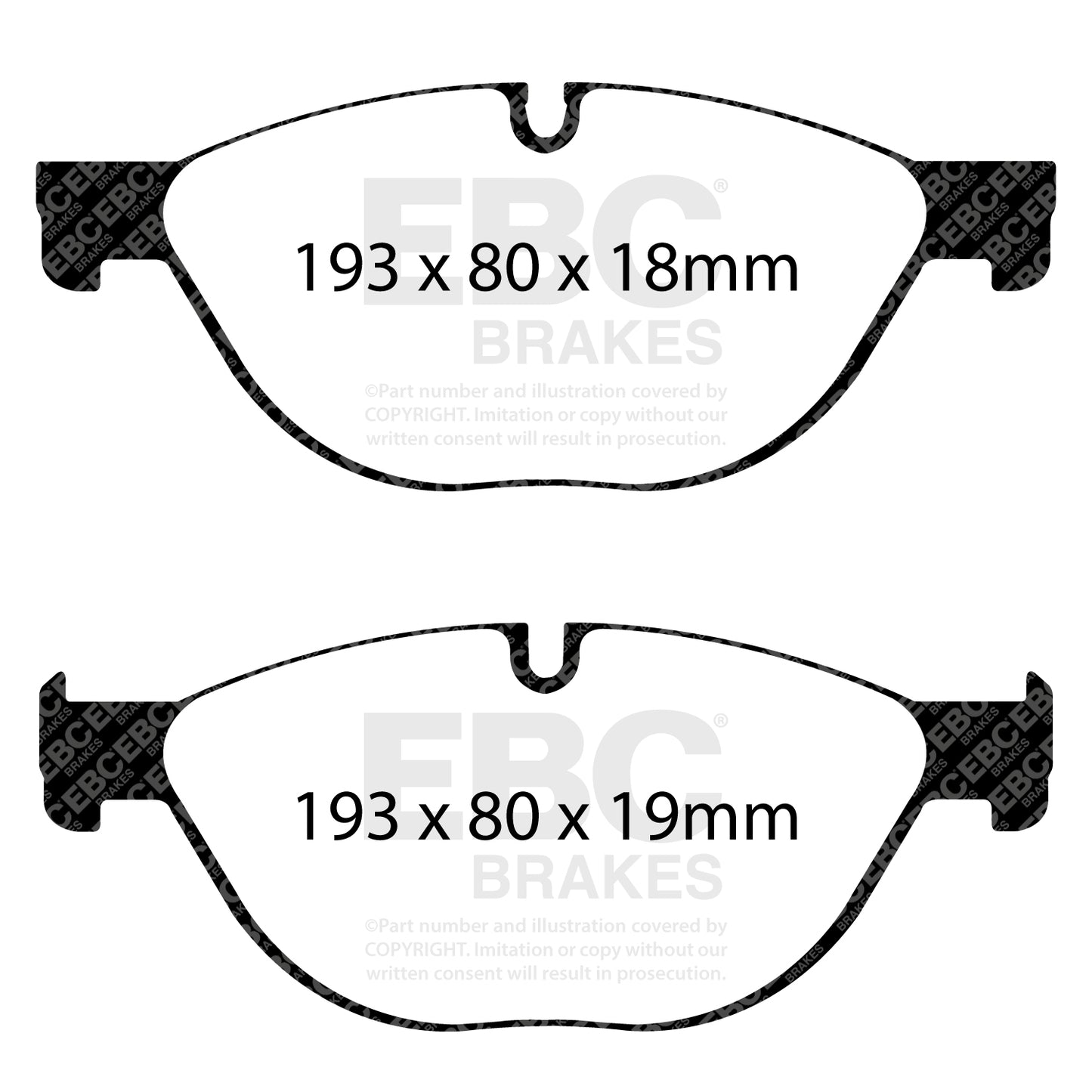 EBC Brakes Greenstuff 6000 Series Truck and SUV Brake Pad Set (DP6992)