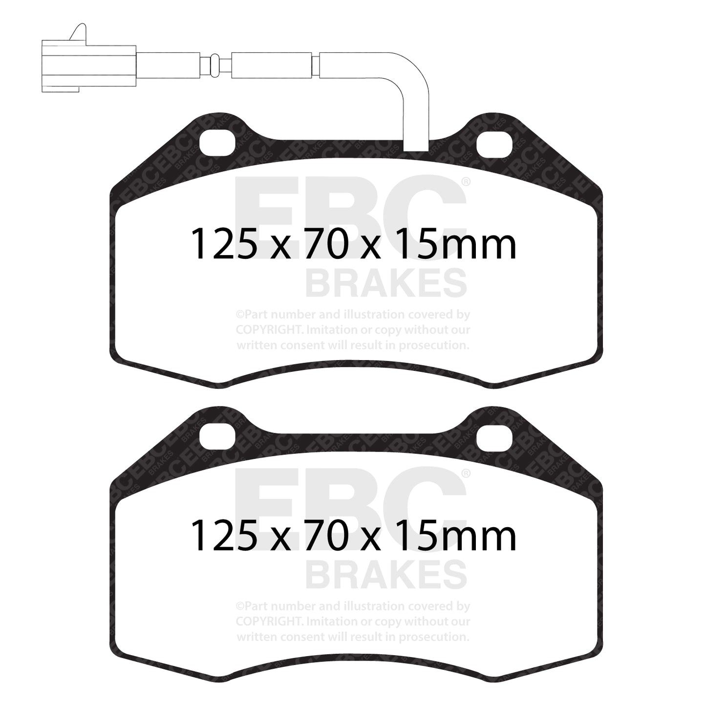 EBC Brakes Greenstuff 6000 Series Truck and SUV Brake Pad Set (DP6992)