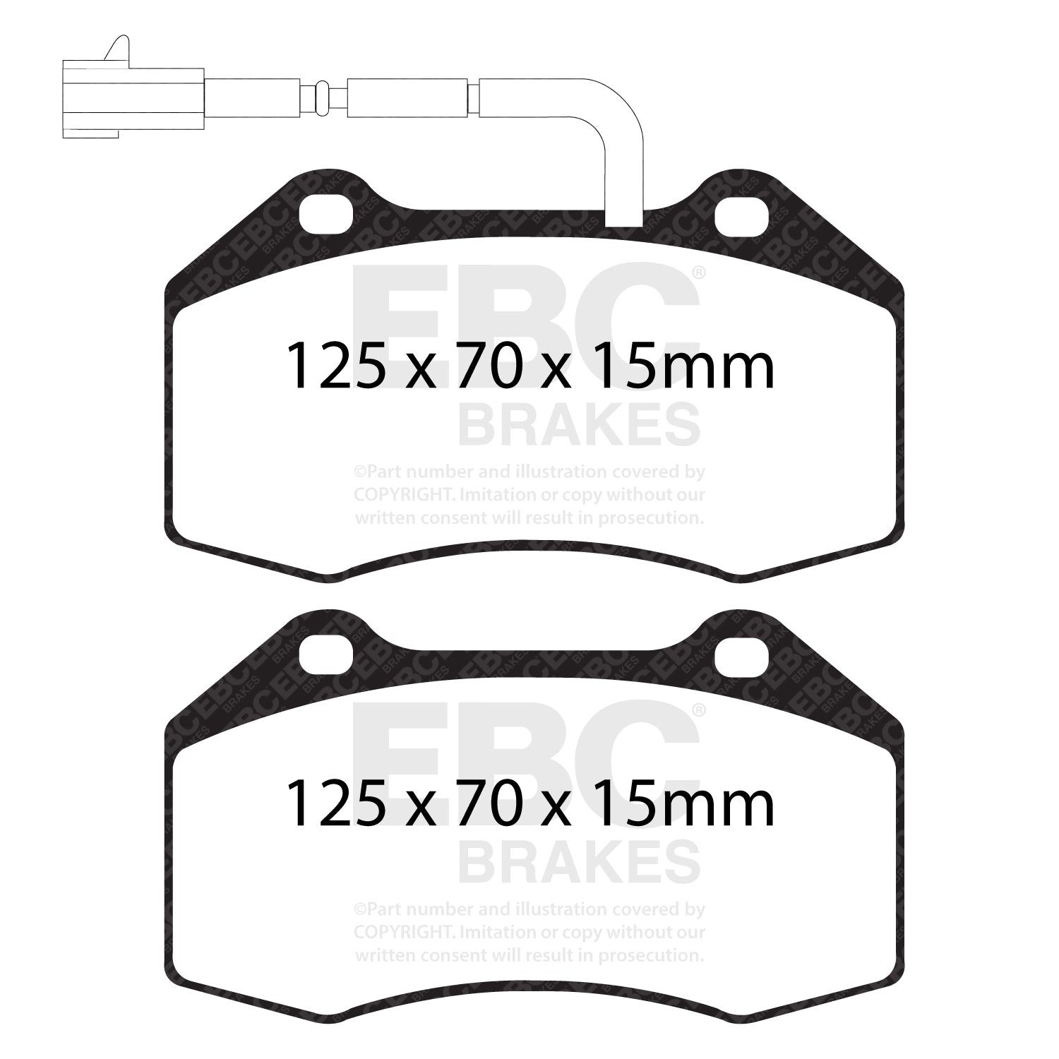 EBC Brakes Greenstuff 6000 Series Truck and SUV Brake Pad Set (DP6992)