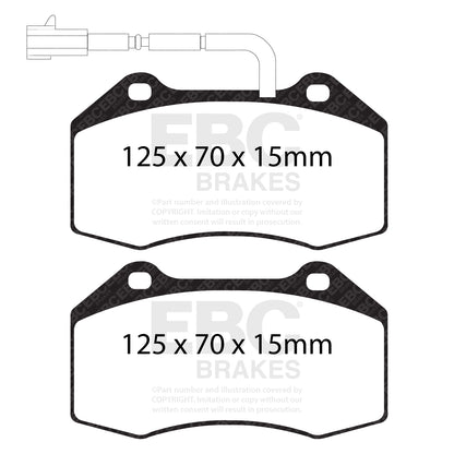 EBC Brakes Greenstuff 6000 Series Truck and SUV Brake Pad Set (DP6992)