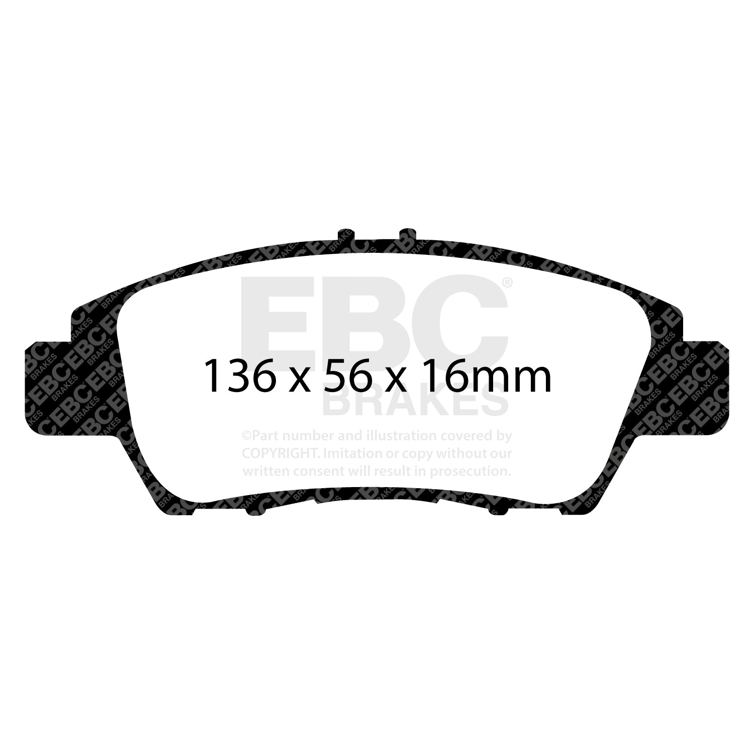 EBC Brakes Greenstuff 6000 Series Truck and SUV Brake Pad Set (DP6992)