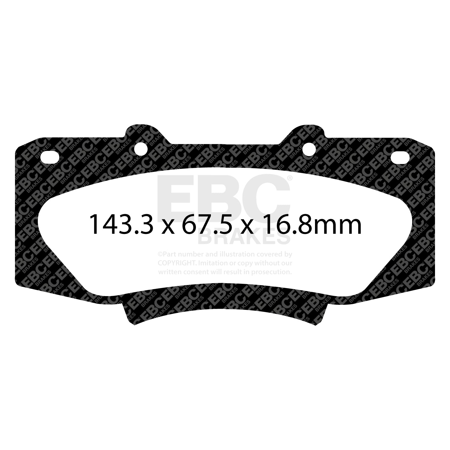 EBC Brakes Greenstuff 6000 Series Truck and SUV Brake Pad Set (DP6992)