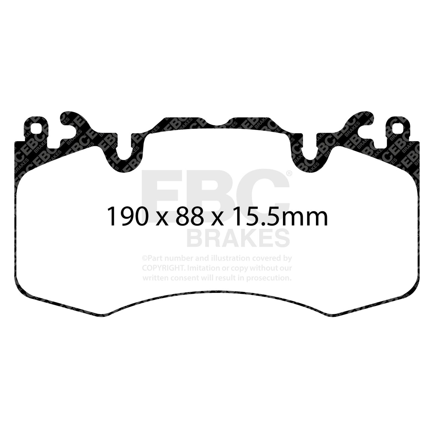 EBC Brakes Greenstuff 6000 Series Truck and SUV Brake Pad Set (DP6992)