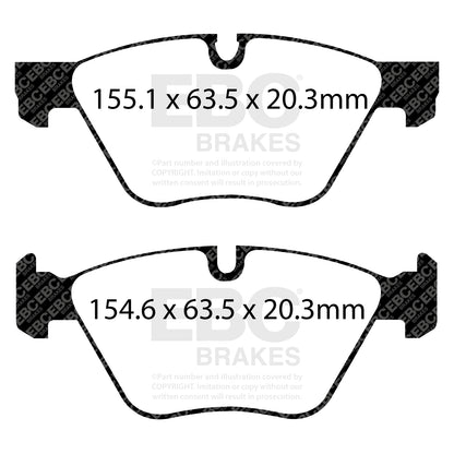 EBC Brakes Greenstuff 6000 Series Truck and SUV Brake Pad Set (DP6992)