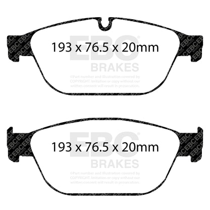 EBC Brakes Greenstuff 6000 Series Truck and SUV Brake Pad Set (DP6992)