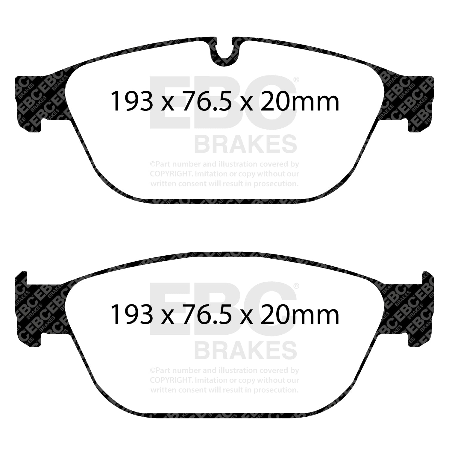 EBC Brakes Greenstuff 6000 Series Truck and SUV Brake Pad Set (DP6992)