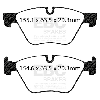 EBC Brakes Greenstuff 6000 Series Truck and SUV Brake Pad Set (DP6992)