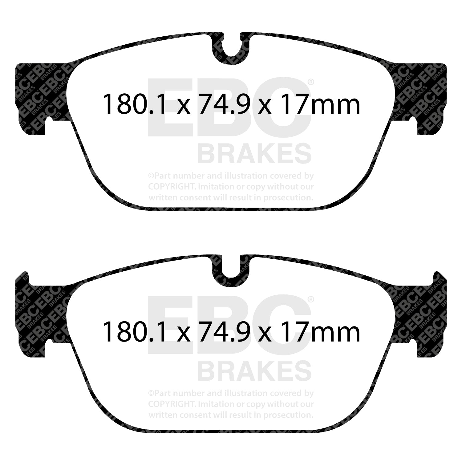 EBC Brakes Greenstuff 6000 Series Truck and SUV Brake Pad Set (DP6992)