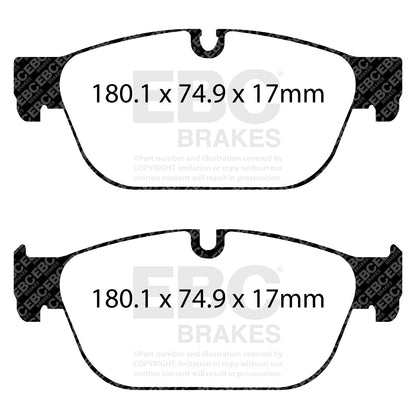 EBC Brakes Greenstuff 6000 Series Truck and SUV Brake Pad Set (DP6992)