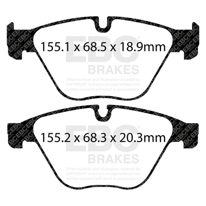 EBC Brakes Greenstuff 6000 Series Truck and SUV Brake Pad Set (DP6992)