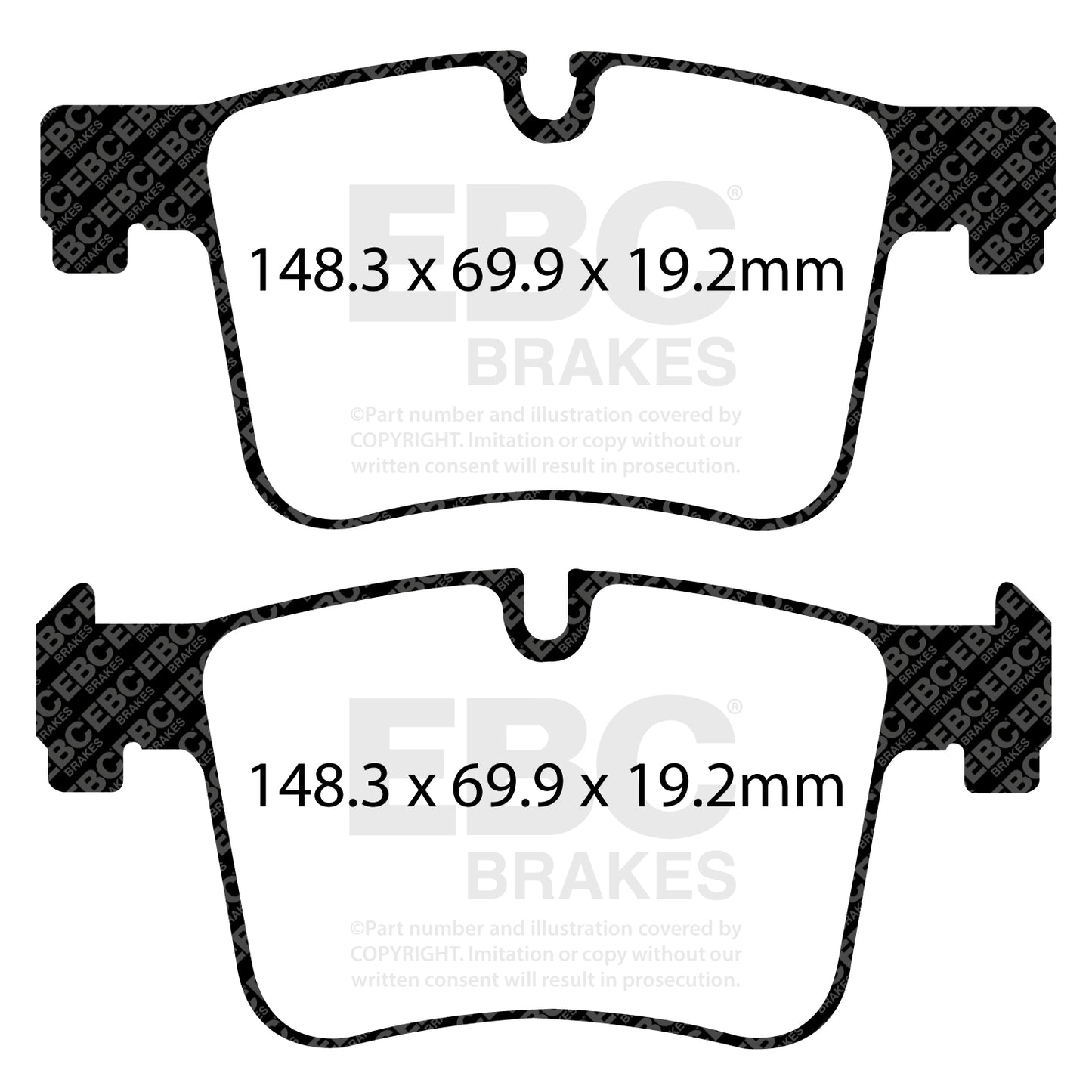 EBC Brakes Greenstuff 6000 Series Truck and SUV Brake Pad Set (DP6992)