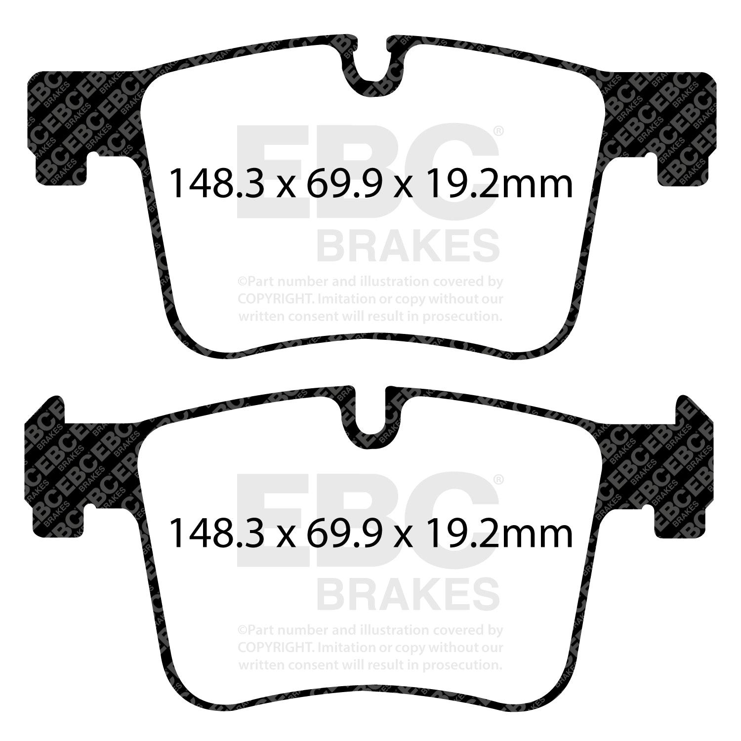 EBC Brakes Greenstuff 6000 Series Truck and SUV Brake Pad Set (DP6992)