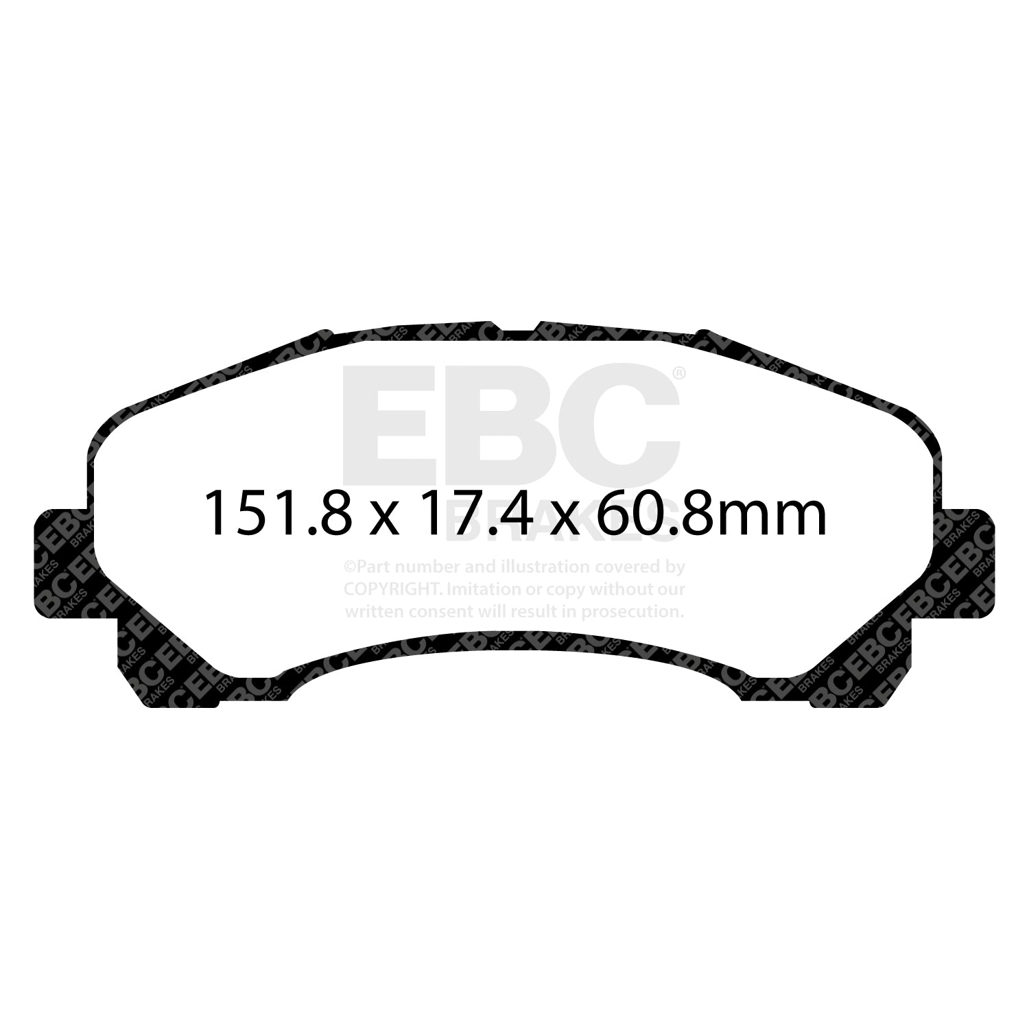 EBC Brakes Greenstuff 6000 Series Truck and SUV Brake Pad Set (DP6992)