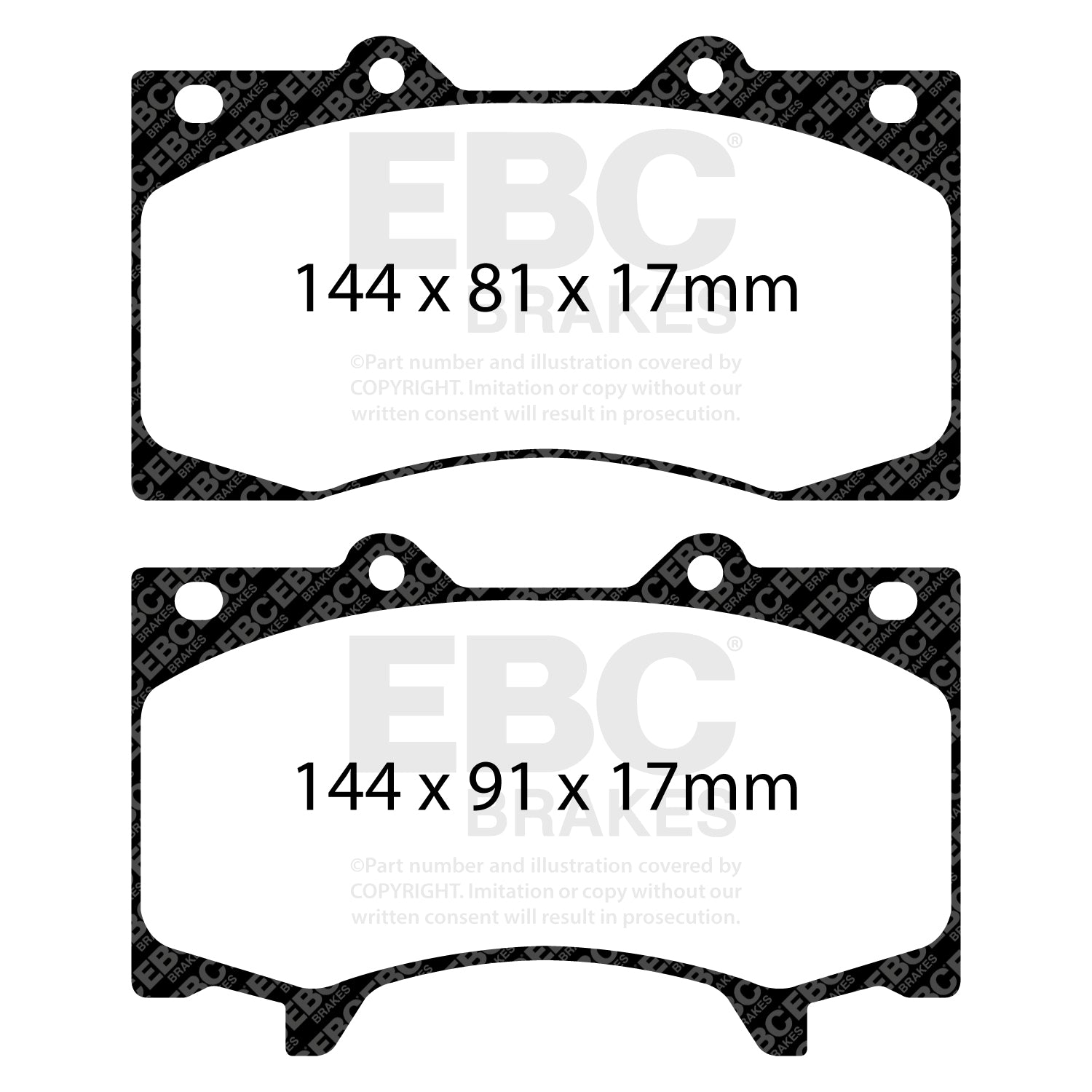 EBC Brakes Greenstuff 6000 Series Truck and SUV Brake Pad Set (DP6992)