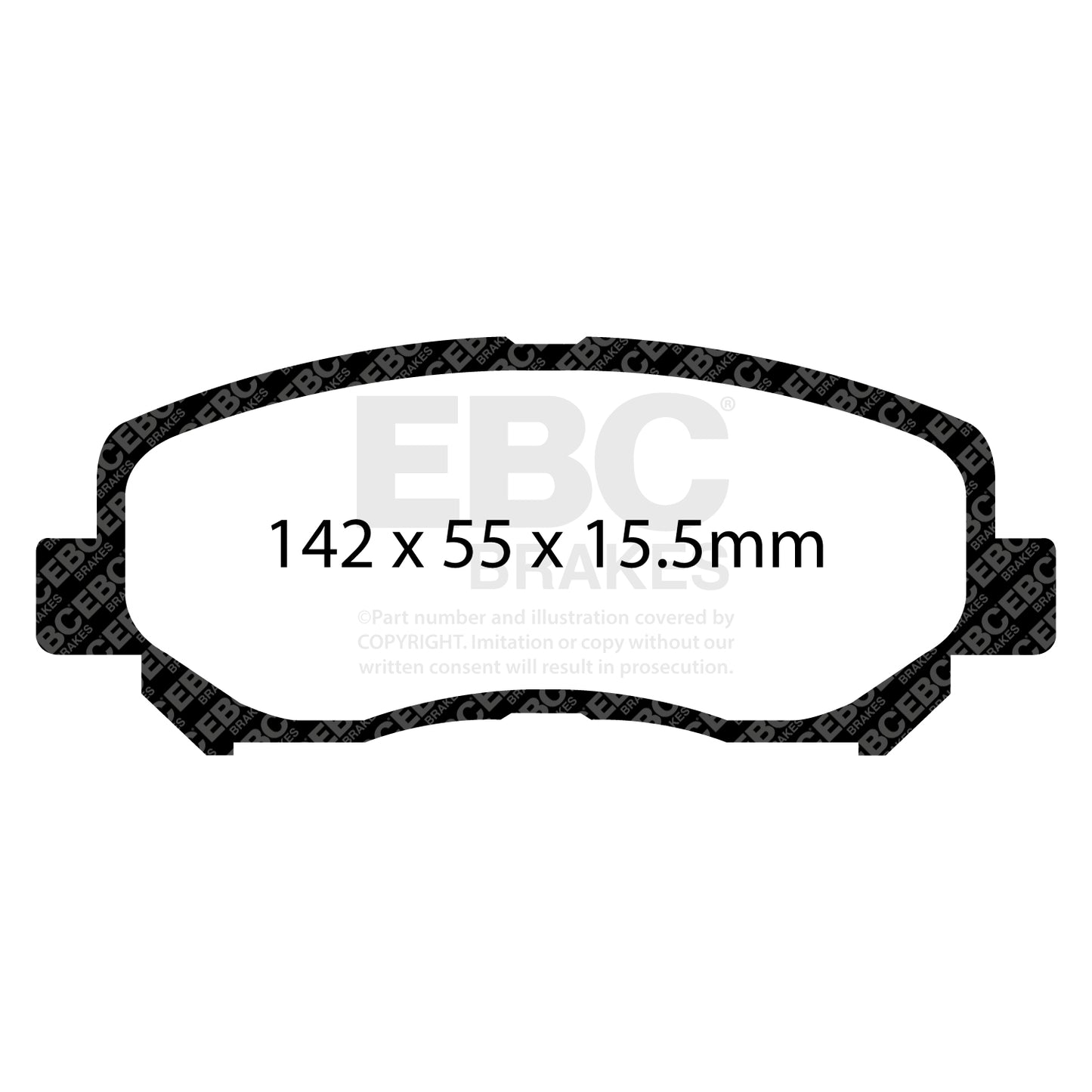 EBC Brakes Greenstuff 6000 Series Truck and SUV Brake Pad Set (DP6992)