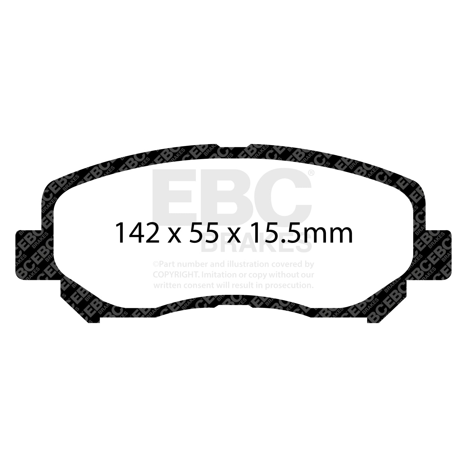 EBC Brakes Greenstuff 6000 Series Truck and SUV Brake Pad Set (DP6992)