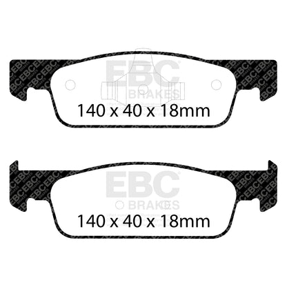 EBC Brakes Greenstuff 6000 Series Truck and SUV Brake Pad Set (DP6992)