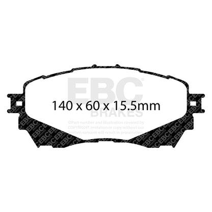 EBC Brakes Greenstuff 6000 Series Truck and SUV Brake Pad Set (DP6992)