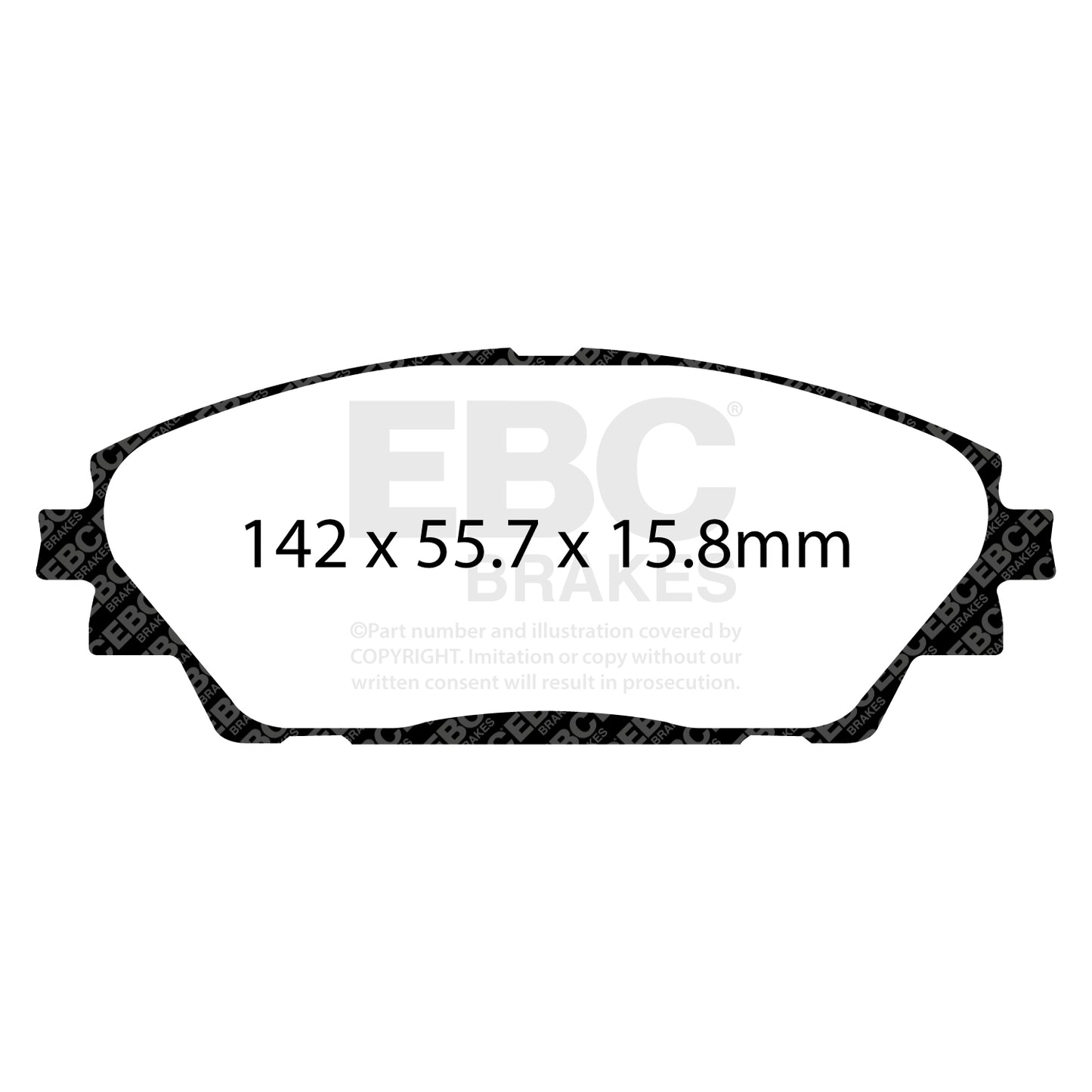 EBC Brakes Greenstuff 6000 Series Truck and SUV Brake Pad Set (DP6992)