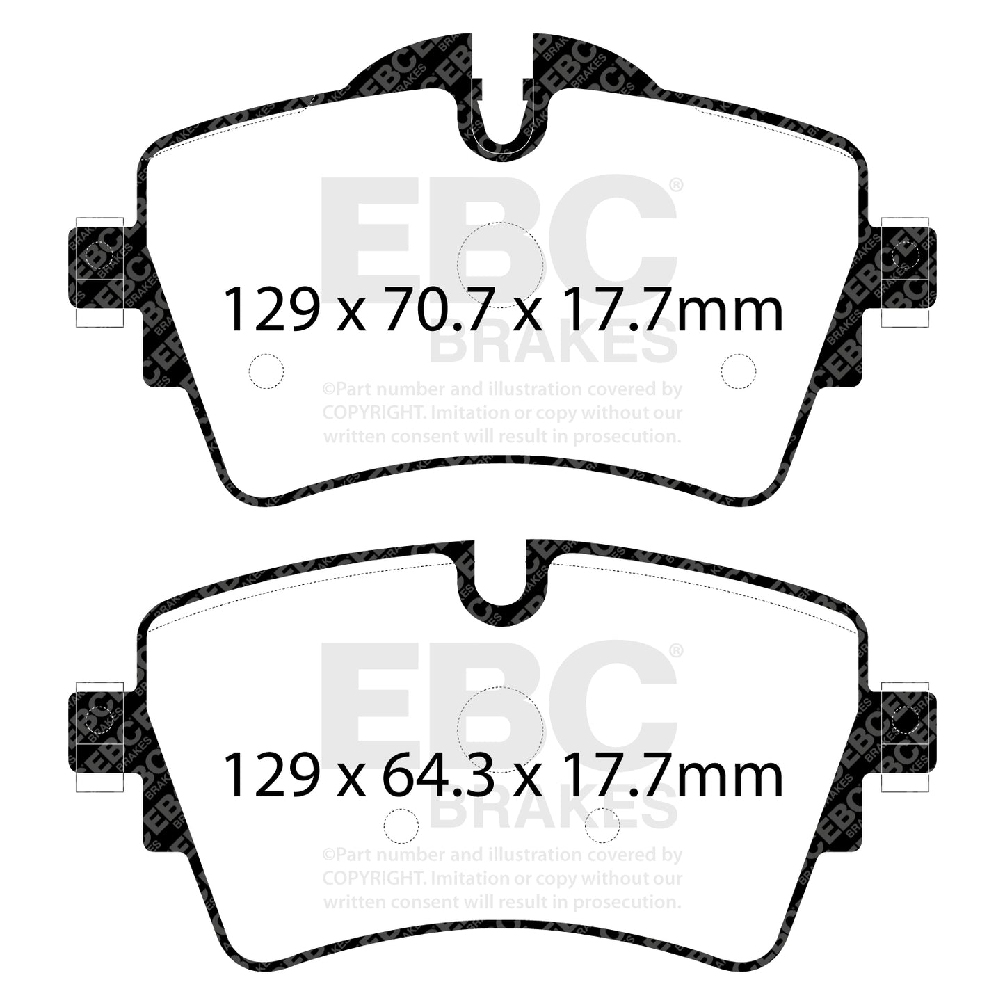 EBC Brakes Greenstuff 6000 Series Truck and SUV Brake Pad Set (DP6992)