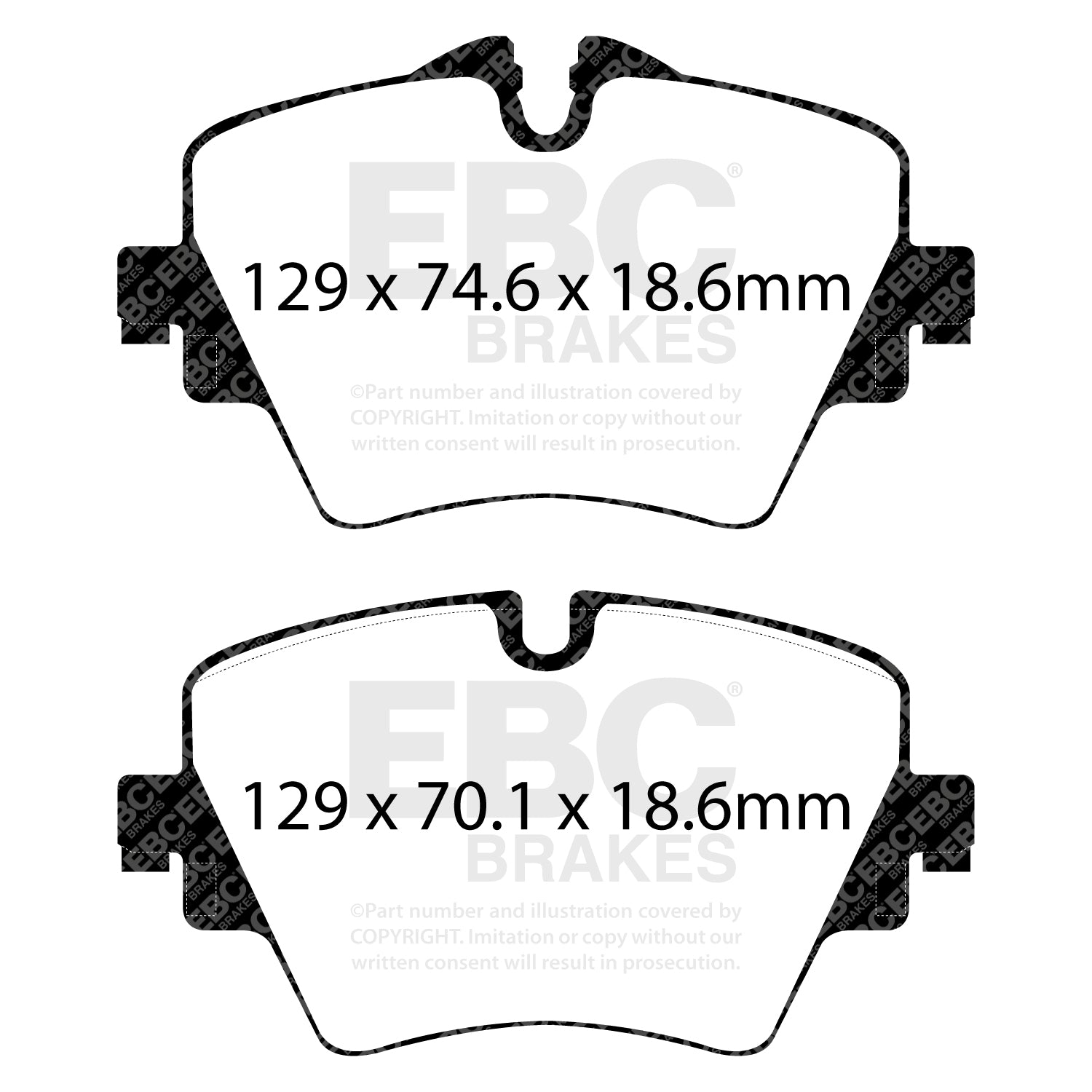 EBC Brakes Greenstuff 6000 Series Truck and SUV Brake Pad Set (DP6992)