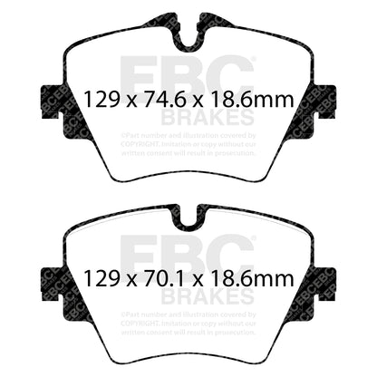 EBC Brakes Greenstuff 6000 Series Truck and SUV Brake Pad Set (DP6992)