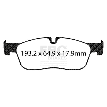 EBC Brakes Greenstuff 6000 Series Truck and SUV Brake Pad Set (DP6992)