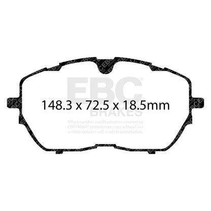 EBC Brakes Greenstuff 6000 Series Truck and SUV Brake Pad Set (DP6992)