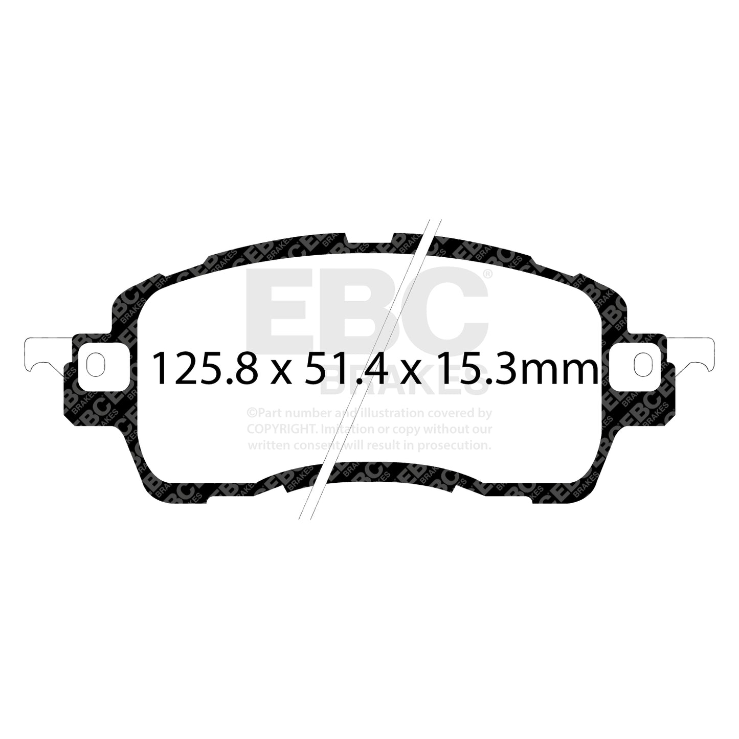 EBC Brakes Greenstuff 6000 Series Truck and SUV Brake Pad Set (DP6992)