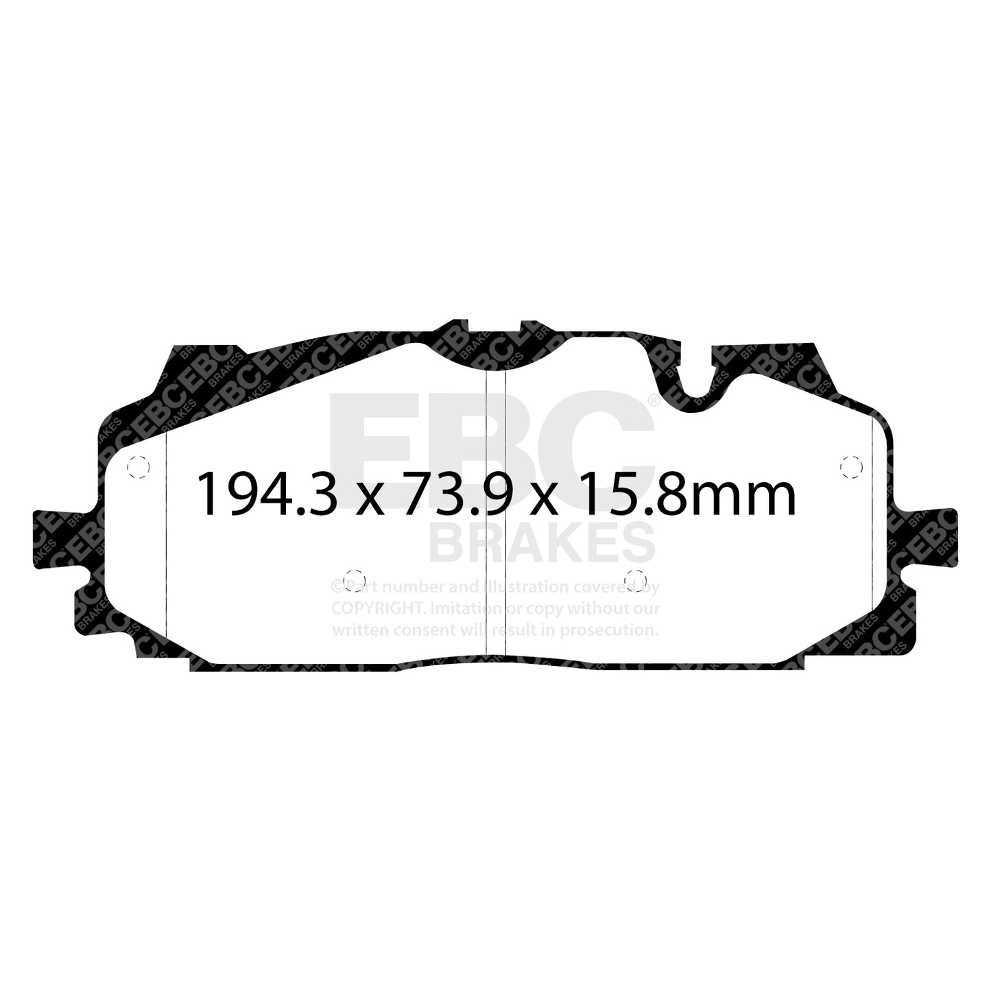 EBC Brakes Greenstuff 6000 Series Truck and SUV Brake Pad Set (DP6992)