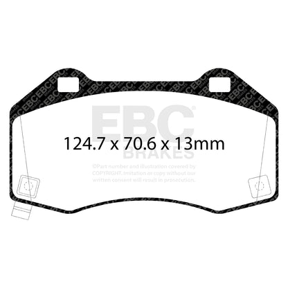 EBC Brakes Greenstuff 6000 Series Truck and SUV Brake Pad Set (DP6992)