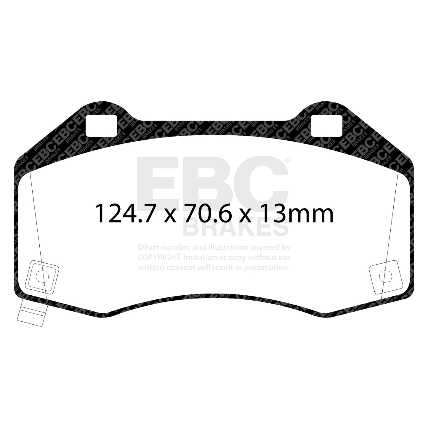 EBC Brakes Greenstuff 6000 Series Truck and SUV Brake Pad Set (DP6992)