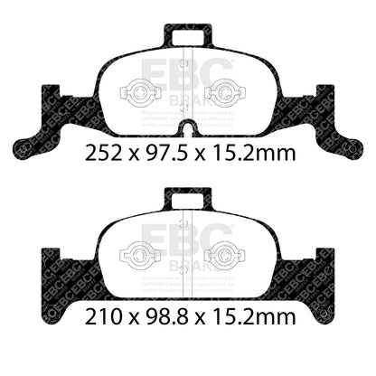 EBC Brakes Greenstuff 6000 Series Truck and SUV Brake Pad Set (DP6992)