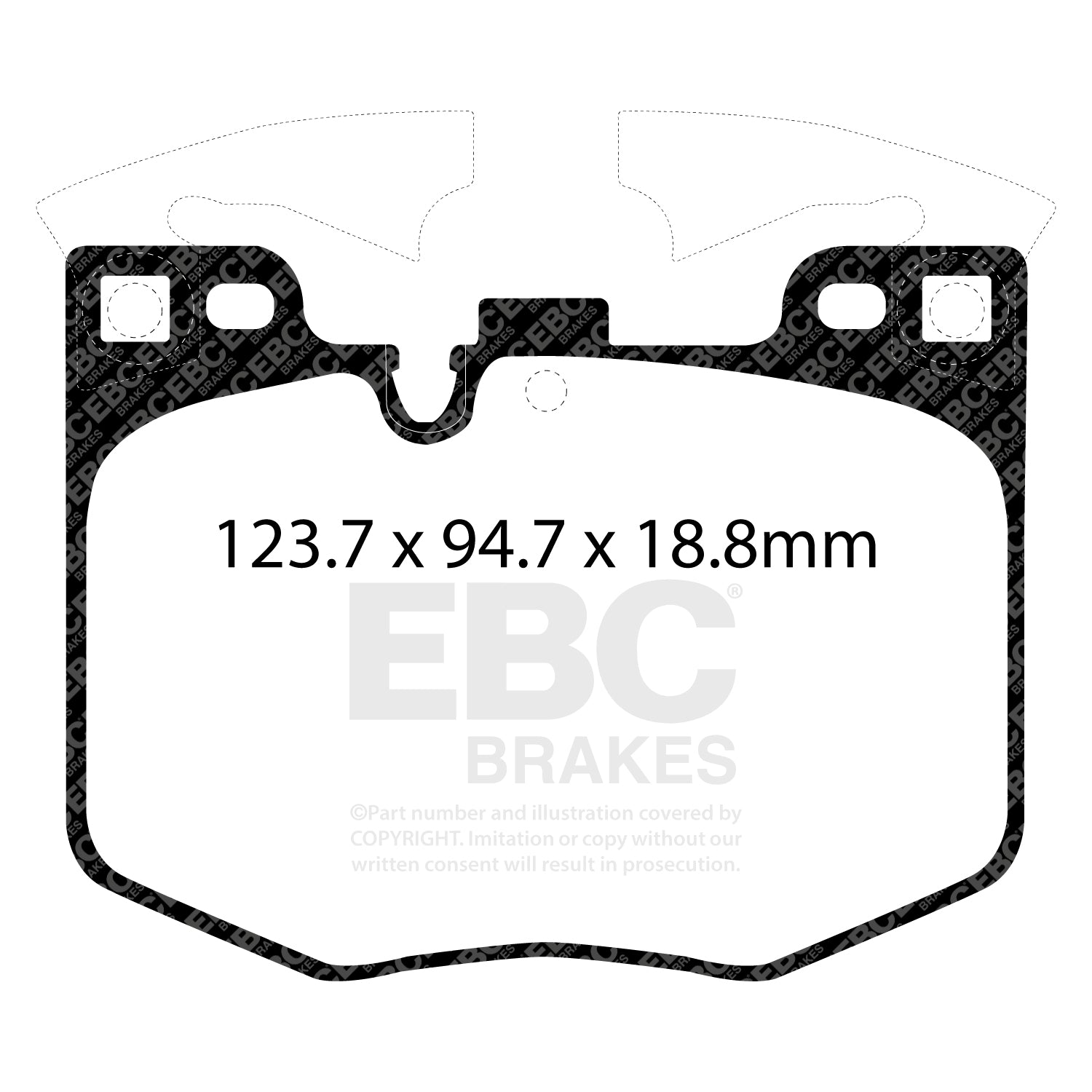 EBC Brakes Greenstuff 6000 Series Truck and SUV Brake Pad Set (DP6992)