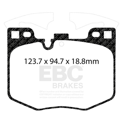 EBC Brakes Greenstuff 6000 Series Truck and SUV Brake Pad Set (DP6992)