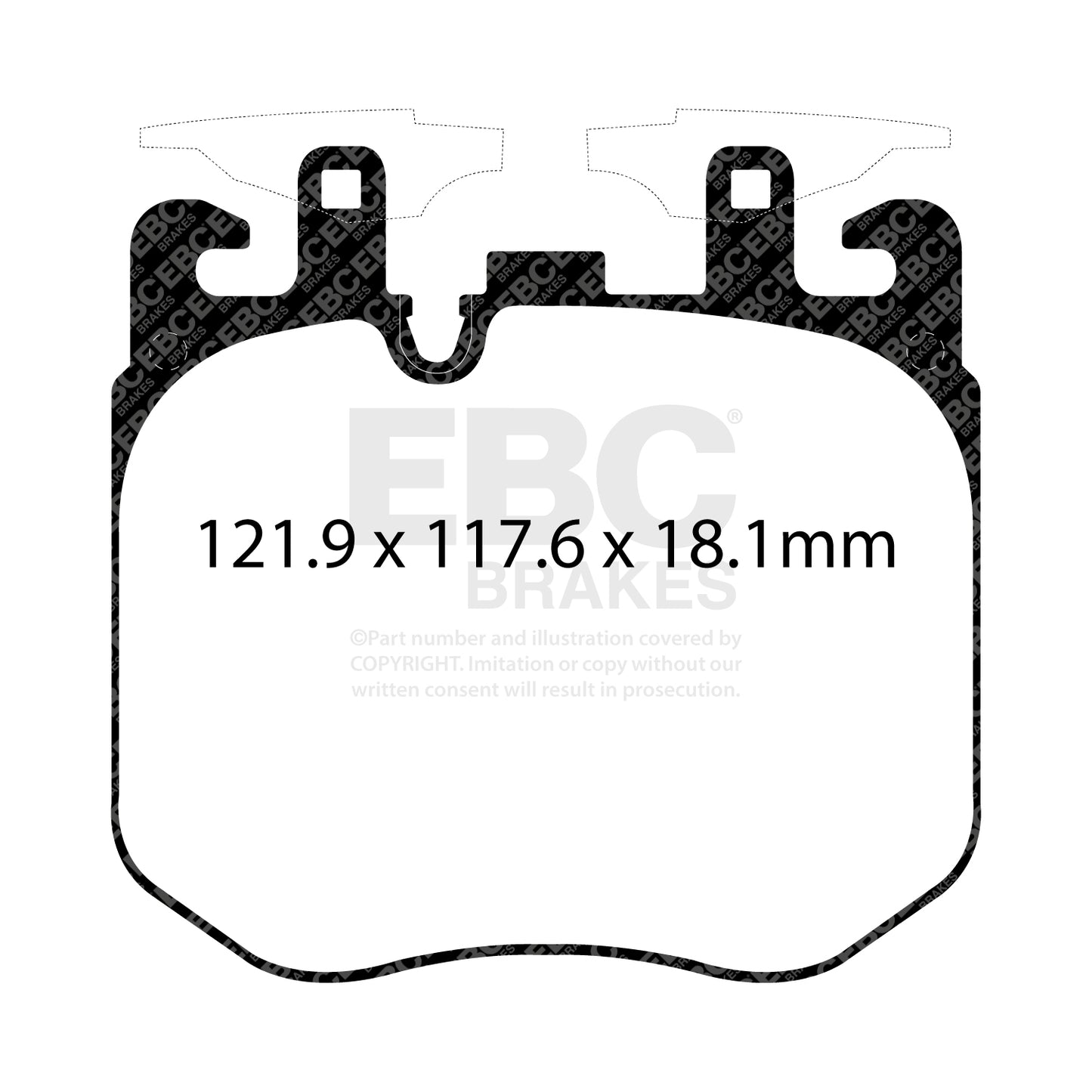 EBC Brakes Greenstuff 6000 Series Truck and SUV Brake Pad Set (DP6992)