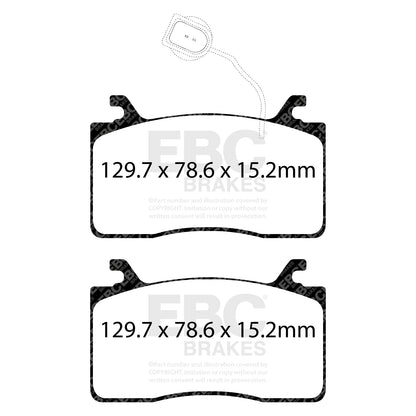 EBC Brakes Greenstuff 6000 Series Truck and SUV Brake Pad Set (DP6992)