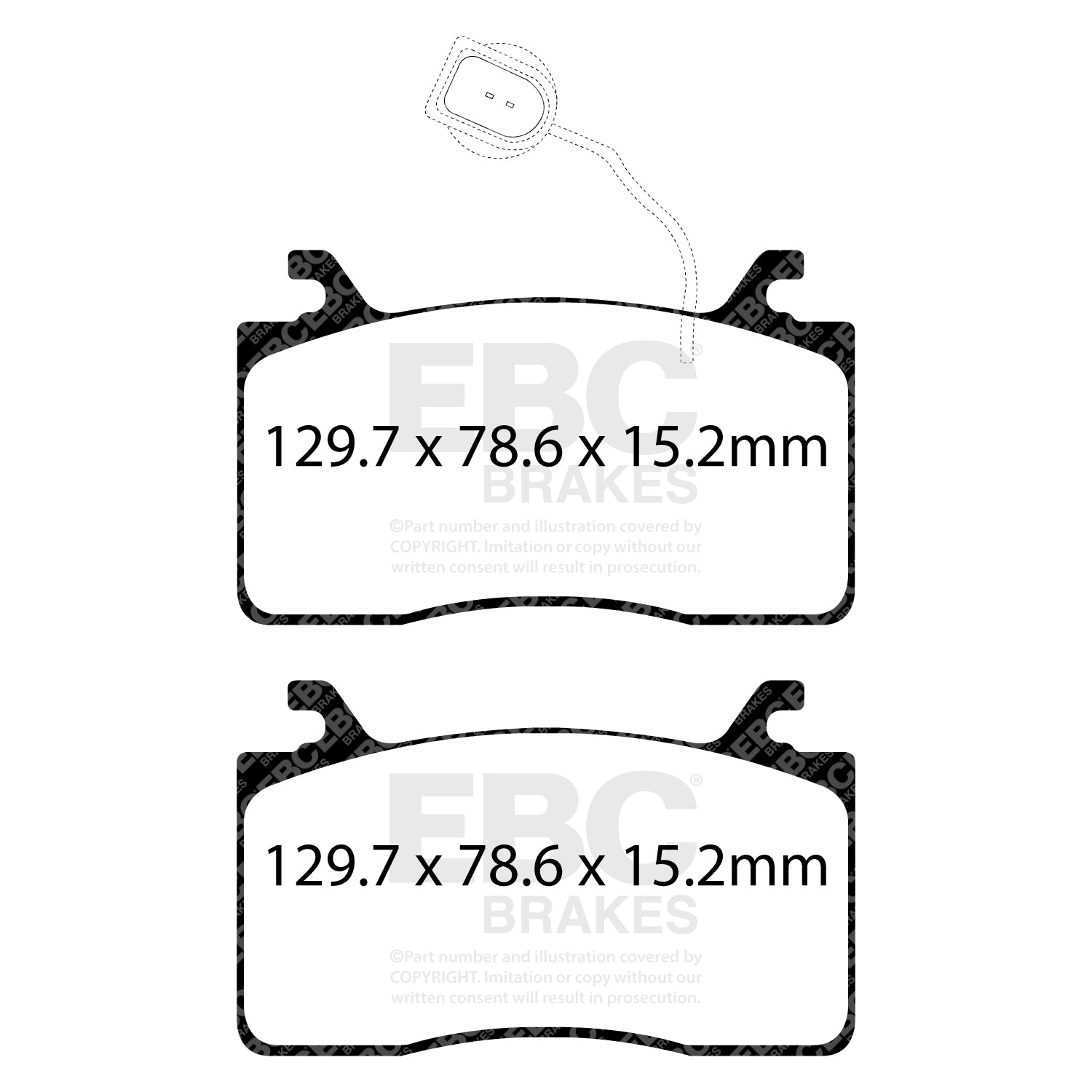 EBC Brakes Greenstuff 6000 Series Truck and SUV Brake Pad Set (DP6992)