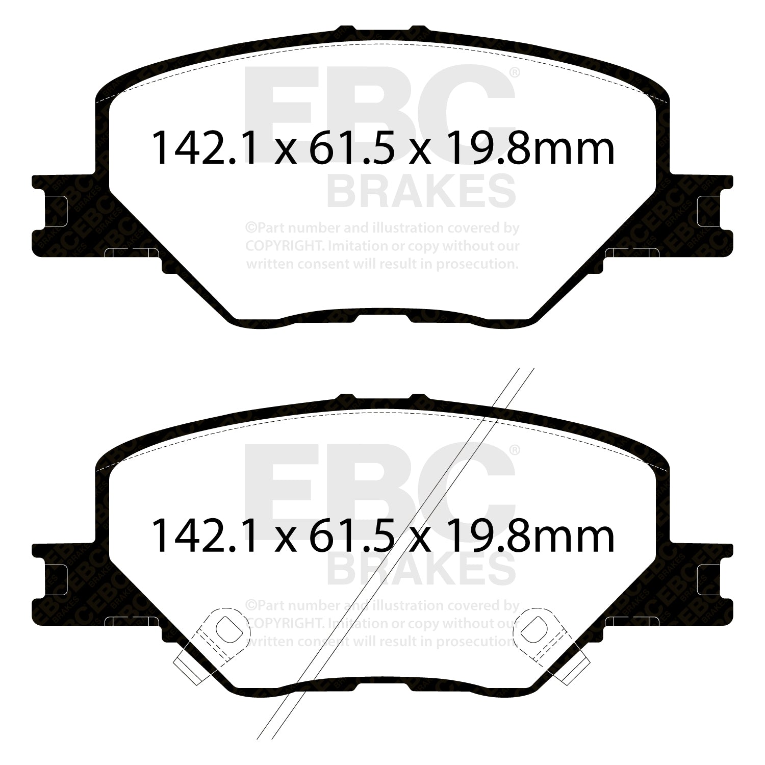 EBC Brakes Greenstuff 6000 Series Truck and SUV Brake Pad Set (DP6992)