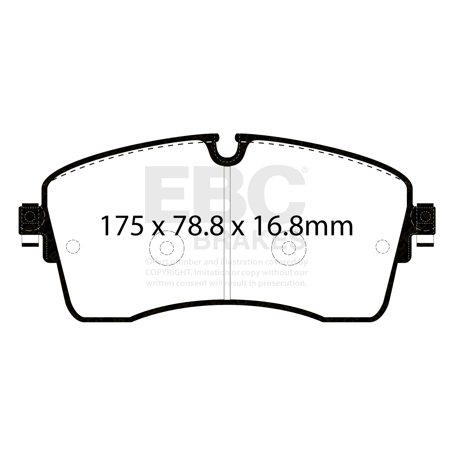 EBC Brakes Greenstuff 6000 Series Truck and SUV Brake Pad Set (DP6992)