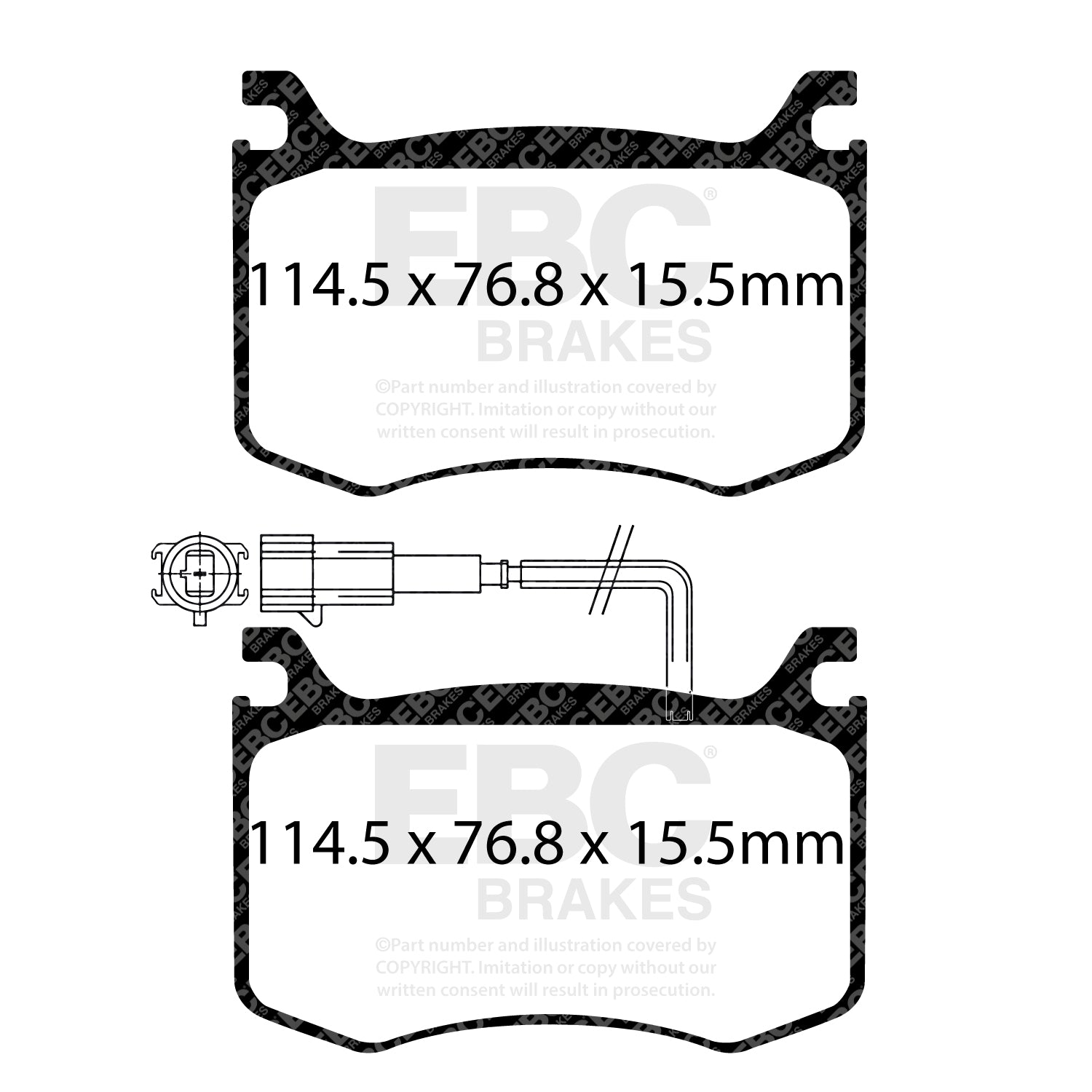 EBC Brakes Greenstuff 6000 Series Truck and SUV Brake Pad Set (DP6992)