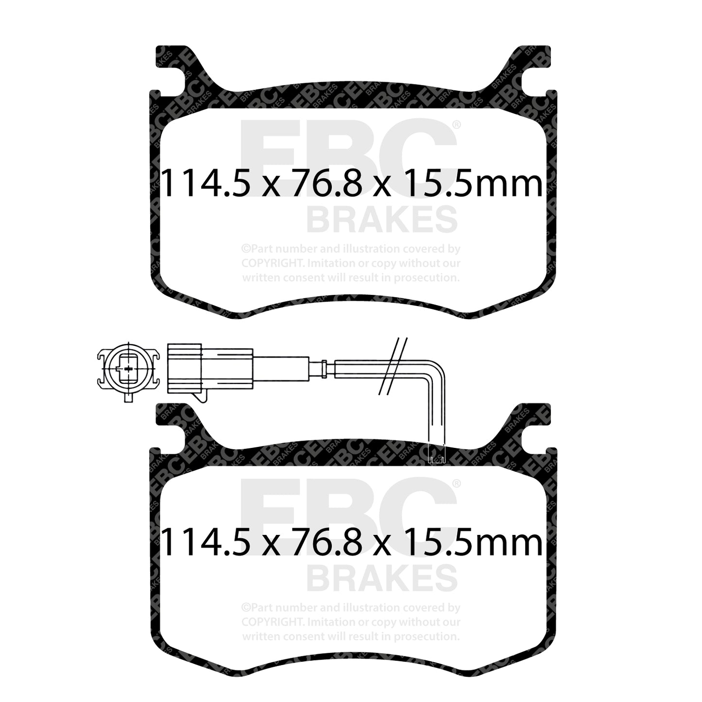 EBC Brakes Greenstuff 6000 Series Truck and SUV Brake Pad Set (DP6992)