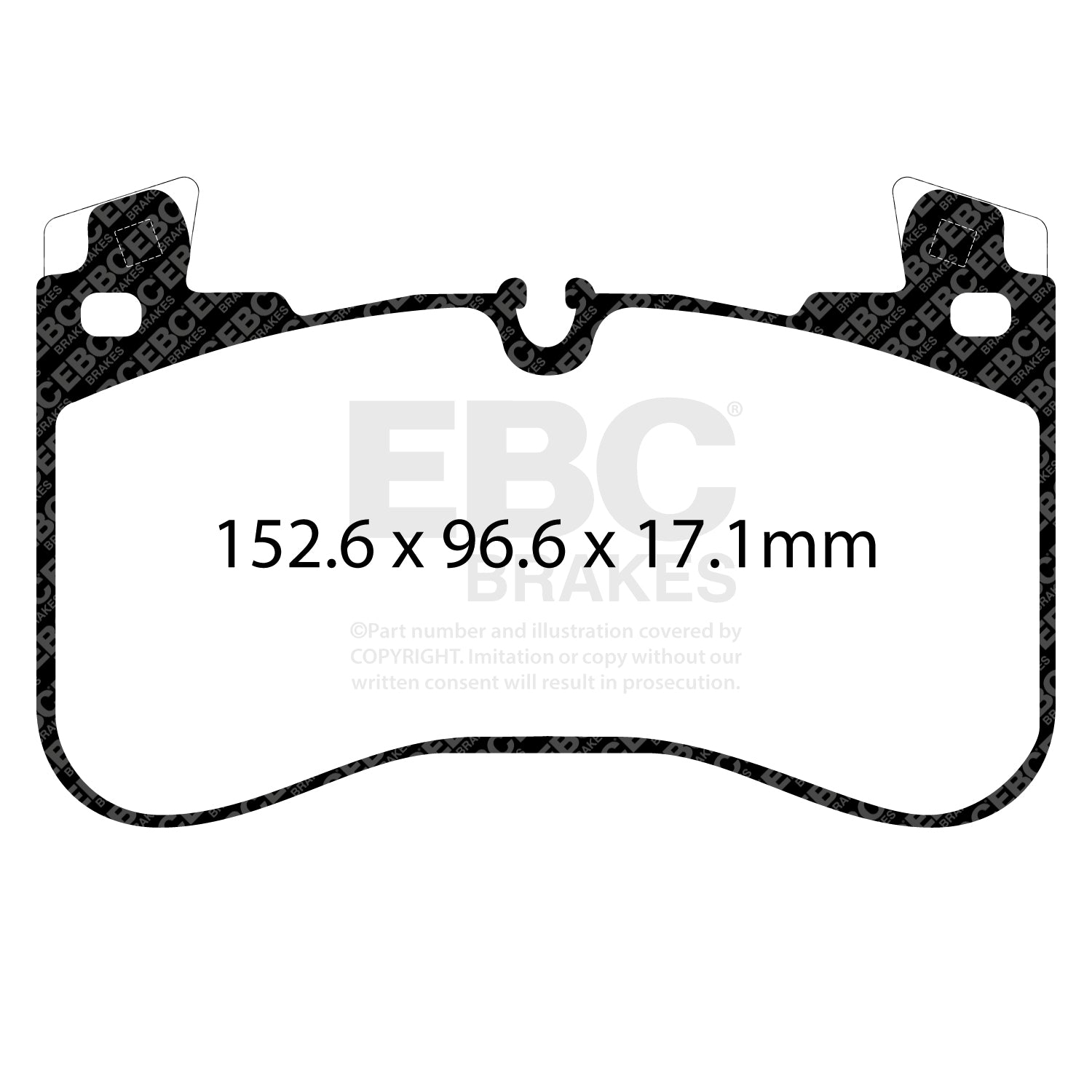 EBC Brakes Greenstuff 6000 Series Truck and SUV Brake Pad Set (DP6992)