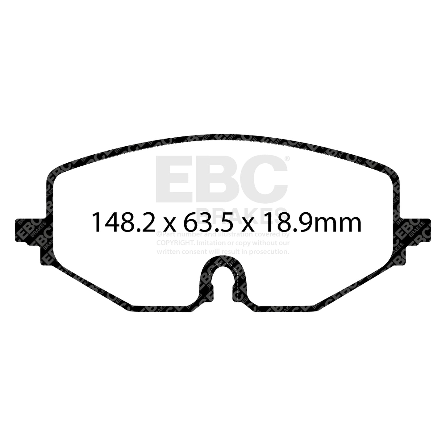 EBC Brakes Greenstuff 6000 Series Truck and SUV Brake Pad Set (DP6992)