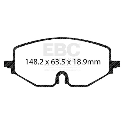 EBC Brakes Greenstuff 6000 Series Truck and SUV Brake Pad Set (DP6992)