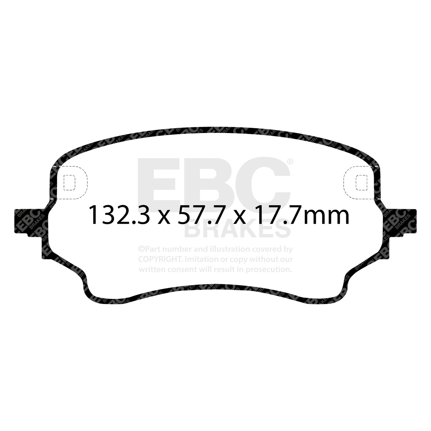 EBC Brakes Greenstuff 6000 Series Truck and SUV Brake Pad Set (DP6992)