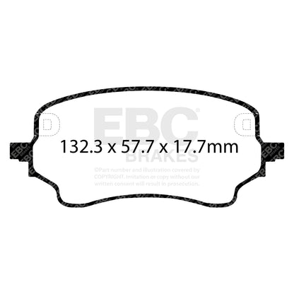 EBC Brakes Greenstuff 6000 Series Truck and SUV Brake Pad Set (DP6992)