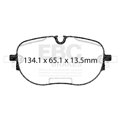 EBC Brakes Greenstuff 6000 Series Truck and SUV Brake Pad Set (DP6992)