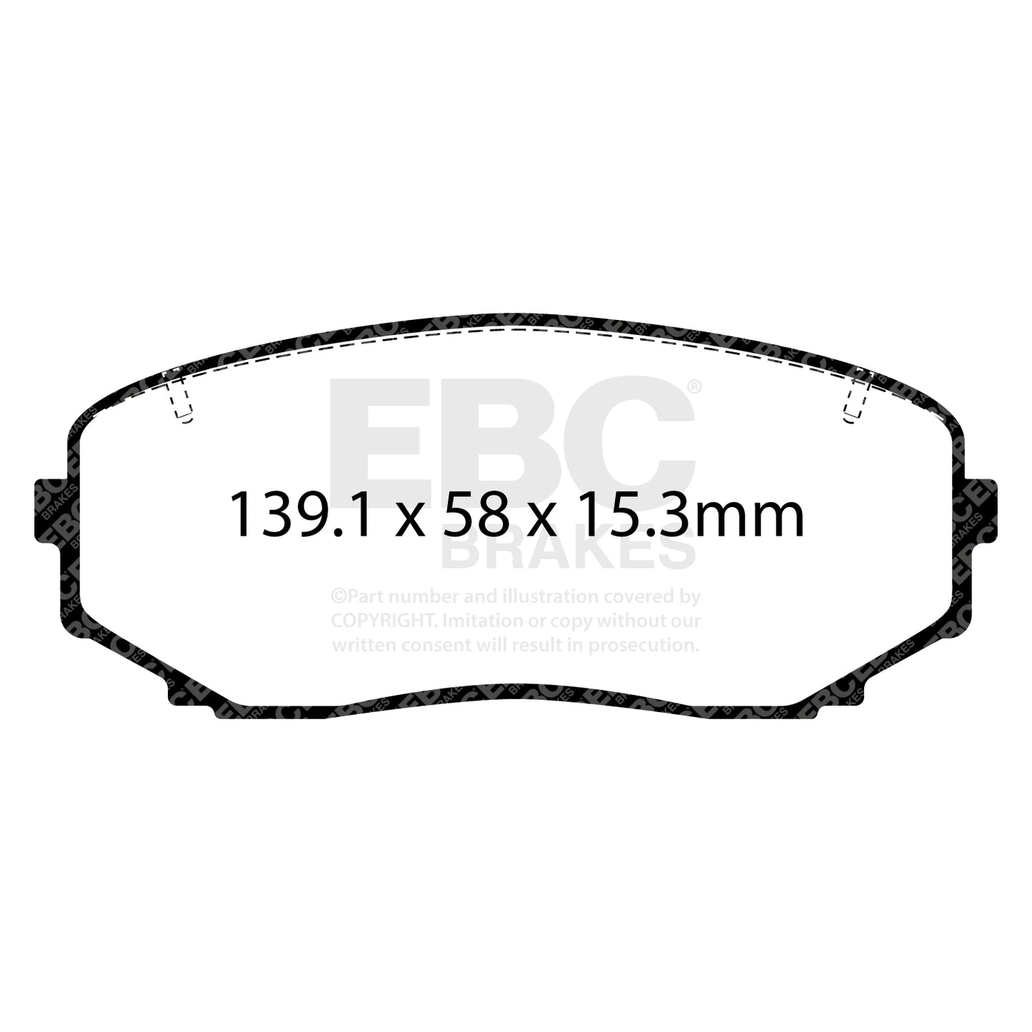 EBC Brakes Greenstuff 6000 Series Truck and SUV Brake Pad Set (DP6992)